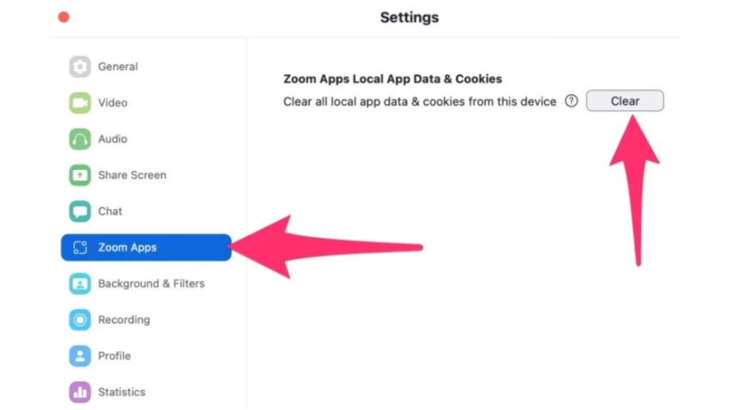 Clear Zoom Cache And Cookies